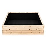 Boldly Growing Cedar Raised Garden Bed Kit - Fast Assembly, No Tools Needed - 1.5' Thick Boards - (48' x 48' x 12') - Naturally Rot-Resistant Wood