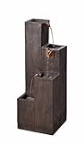 Kenroy Home 51017WDG Lincoln Outdoor Water Fountain, Dark Wood Grain, Small