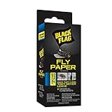 Black Flag Fly Paper, Insect Trap, Ready-to-Use, 4-Count, 24 pack