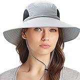 Ordenado Womens Sun Hat UV Protection, Foldable Mesh Waterproof Wide Brim Bucket Hats for Summer Beach Fishing Hiking