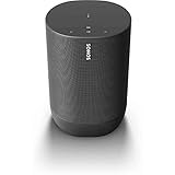 Sonos Move - Battery-Powered Smart Speaker, Wi-Fi and Bluetooth with Alexa Built-in - Black​​​​​​​