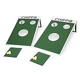 Chippo Golf Game & Cornhole Set Combo - Complete with Chippo Target Boards, Chipping Mats and Practice Golf Balls - 2-in-1 Outdoor Games & Activities for Backyard, Beach or Lawn