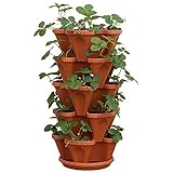 Mr. Stacky 5-Tier Strawberry Planter Pot, 5 Pots