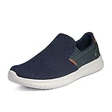 Bruno Marc Men's Slip On Walking Sneaker Shoes Lightweight Work Shoe Casual Loafer Walk-Work-02 Navy Size 12 M US