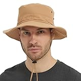 HLLMAN Super Wide Brim Sun Hat-UPF 50+ Protection,Mens/Womens hat for Fishing, Hiking, Gardening,Breathable Nylon & Mesh