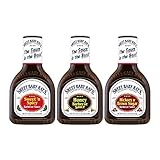 Sweet Baby Ray's Variety BBQ Sauce Set - Honey, Hickory, and Sweet 'n Spicy - 18 Oz Bottles - Pack of 3 for Flavorful Grilling and Culinary Adventures Galore