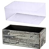 Wood Planter Box Rectangle Wooden Planter Boxes 10' L x 5' W x 3.9' H Rustic Wooden Window Box for Garden Plants Flower Succulent Herb