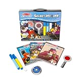 Melissa & Doug On the Go Secret Decoder Deluxe Activity Set and Super Sleuth Toy - Seek And Find Book, Kids Road Trip Essentials, Detective Kit, Travel Games For Ages 7+