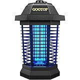 GOOTOP Bug Zapper Outdoor Electric, Mosquito Zapper, Fly Traps, Fly Zapper, Mosquito Killer, 3 Prong Plug, 90-130V, ABS Plastic Outer (Black)